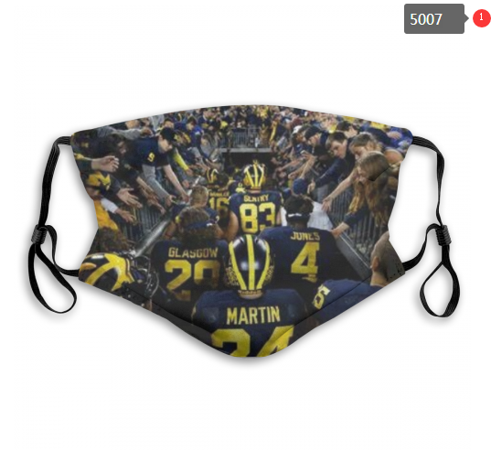 NCAA Michigan Wolverines #8 Dust mask with filter